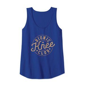 Bionic Knee Club After Leg Surgery Gag Gift Tank Top Size XL